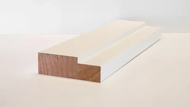 MOULDINGS 108mm/134mm Optima Deluxe Primed Door Frame Rebated Solid Wood Core Door Frame