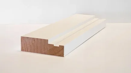 MOULDINGS 108mm/134mm Optima Deluxe Primed Fire Rated Door Frame Rebated Fire Rated Solid Wood Core Door Frame Fire Rated