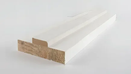 MOULDINGS 108mm x 133mm x 30mm White Primed Frame With Stop Skirting & Architrave