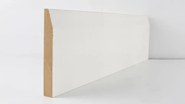 MOULDINGS 144mm White Primed Chamfered Skirting Skirting & Architrave
