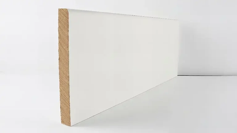 MOULDINGS 144mm White Primed Contemporary Skirting Skirting & Architrave