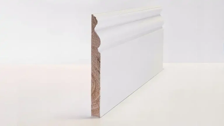 MOULDINGS 180mm Optima Deluxe Primed Victorian Skirting Solid Wood Core Skirting & Architrave