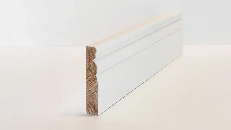 MOULDINGS 69mm/94mm Optima Deluxe Primed Moulded Architrave Solid Wood Core Skirting & Architrave