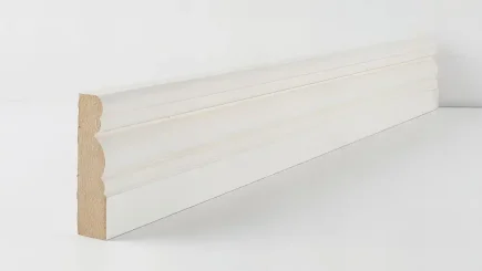 MOULDINGS 69mm White Primed Moulded Architrave Skirting & Architrave