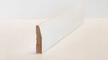 MOULDINGS 78mm/94mm Optima Deluxe Primed Chamfered Architrave Solid Wood Core Skirting & Architrave