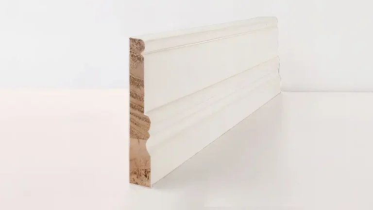 MOULDINGS 94mm Optima Deluxe Primed Grange Architrave Solid Wood Core Skirting & Architrave