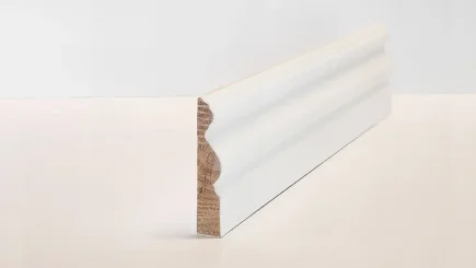 MOULDINGS 94mm Optima Deluxe Primed Victorian Architrave Solid Wood Core Skirting & Architrave
