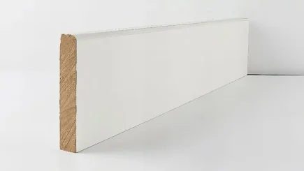 MOULDINGS 94mm White Primed Contemporary Architrave Skirting & Architrave