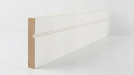 MOULDINGS 94mm White Primed Shaker Architrave Skirting & Architrave